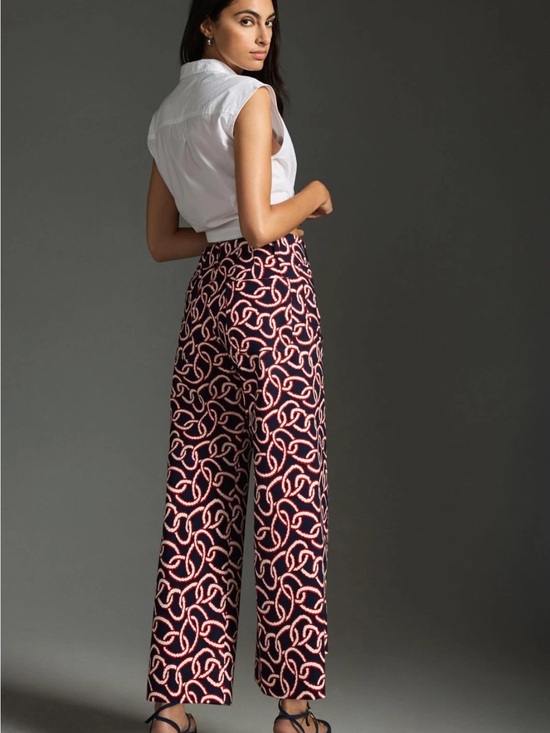 Anthropologie Pants - Maeve Anthropologie The Colette Floral Jacquard Wide Leg Pants 26